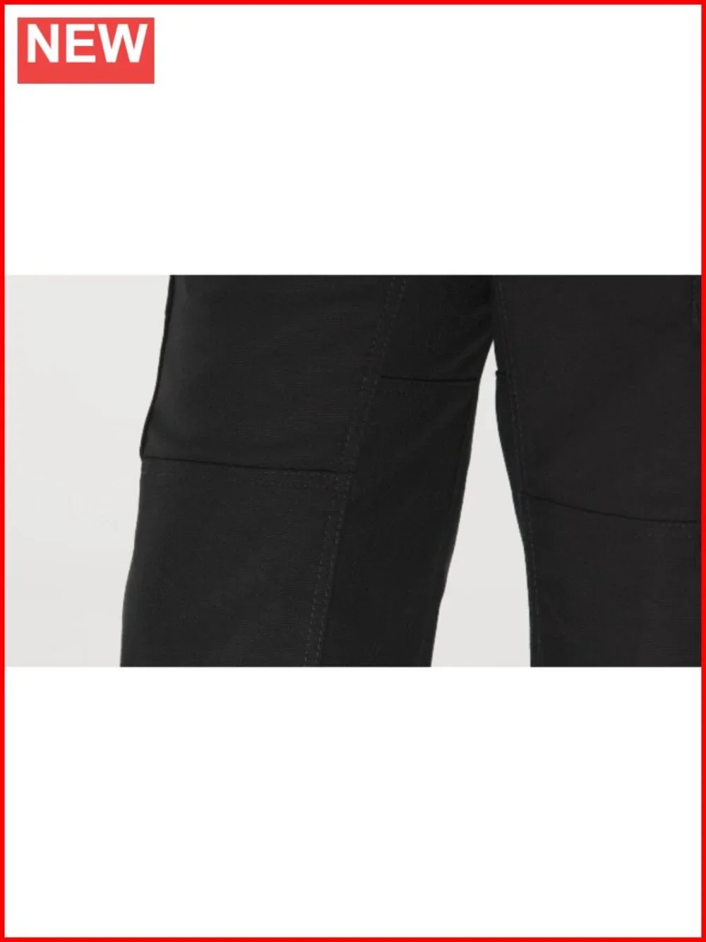 Men's Performance Shop Pants - Double Knee Work Pants with Concealed Zippers,